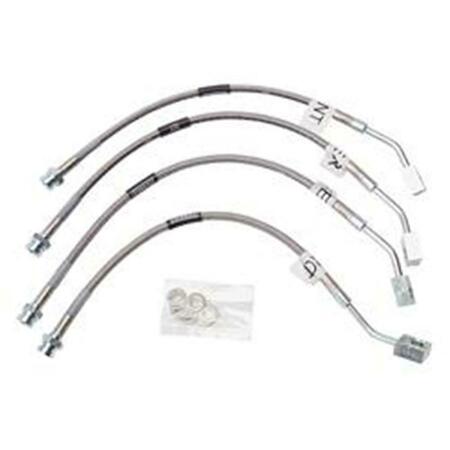 RUSSEL PERFORMANCE Brake Lines Street Legal Braided Stainless Steel Chevy Kit 692190